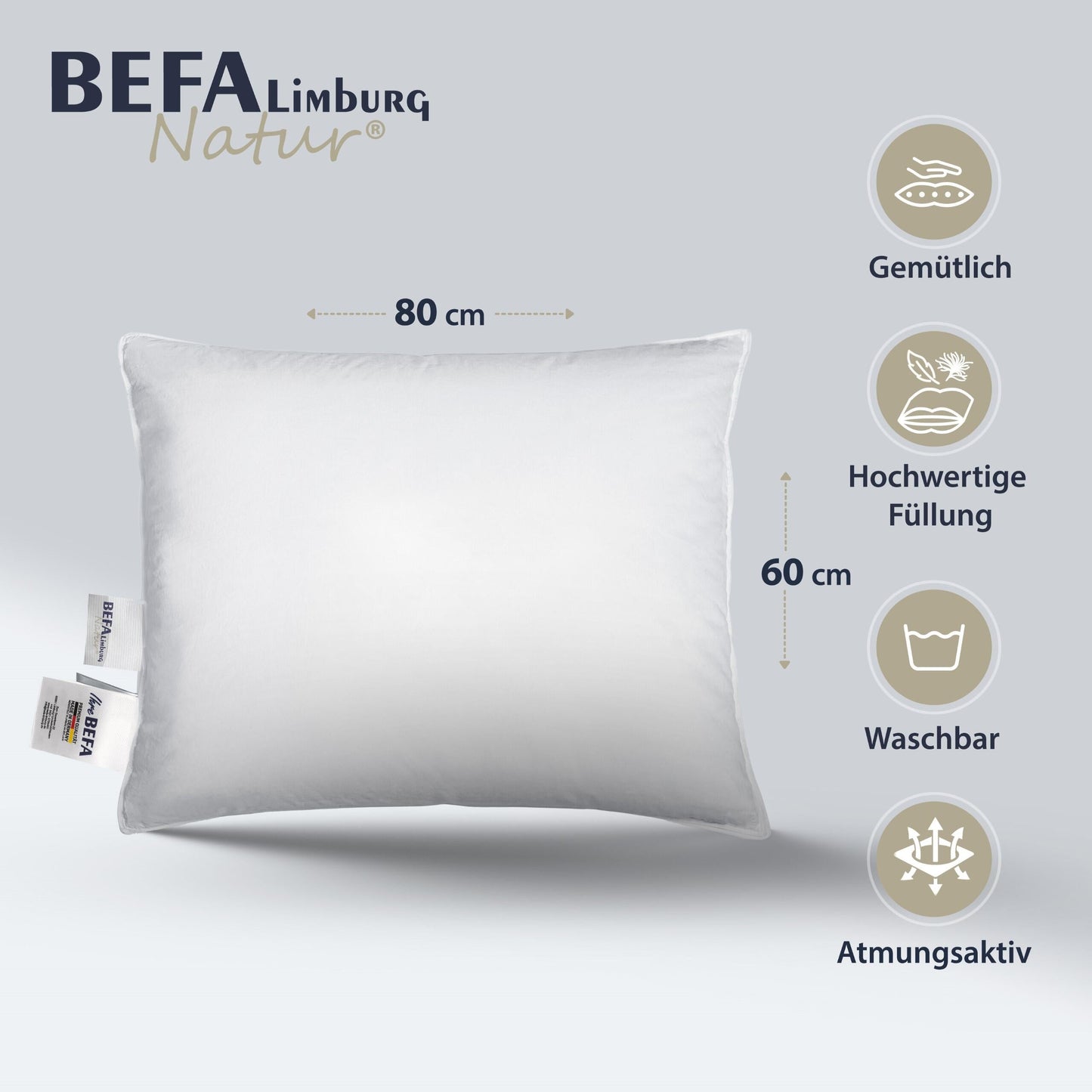 Daunenkissen - 60% Daunen | BEFA Limburg