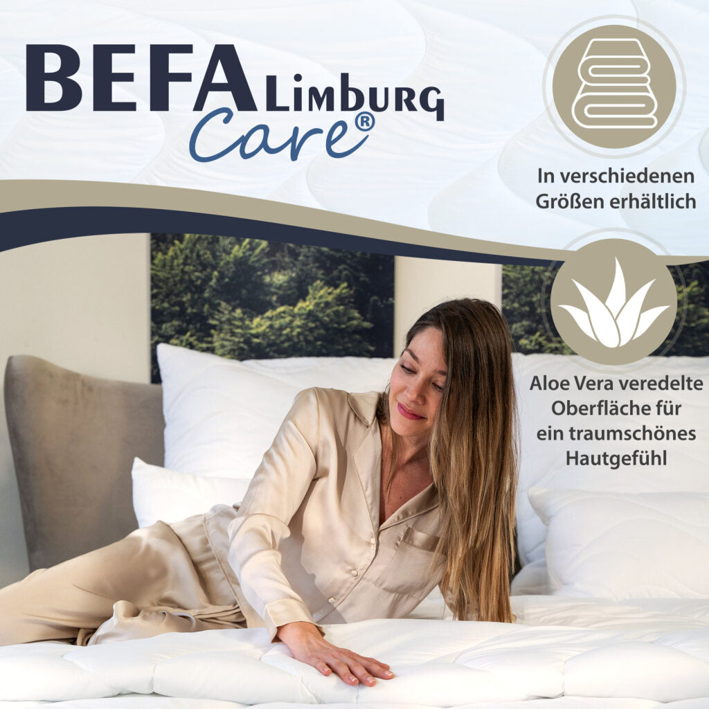 Mikrofaser Bettdecke mit Aloe Vera - Winterdecke - Seitenansicht | BEFA Limburg