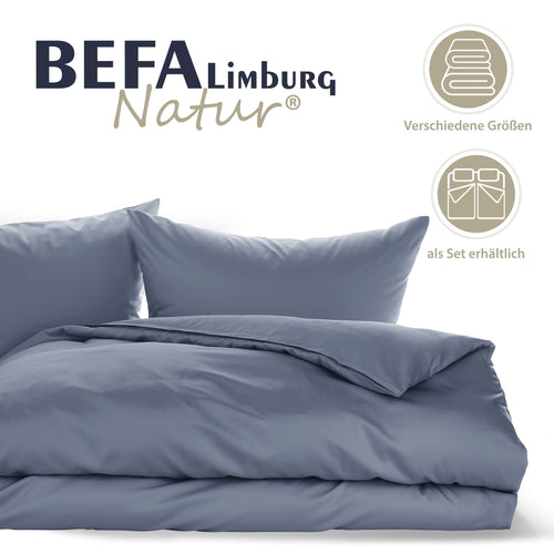 Bild 1 in Galerieansicht laden. Bettwäsche Made in Germany - Blau - Etikett | BEFA Limburg