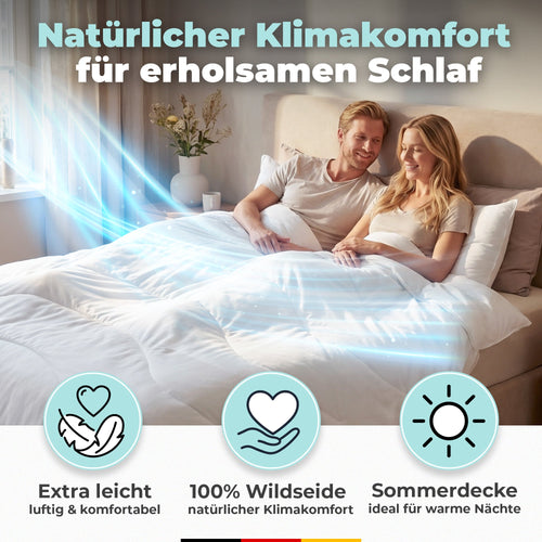Bild 1 in Galerieansicht laden. BEFA NATUR Wildseidendecke Sommer – 100% Wildseide