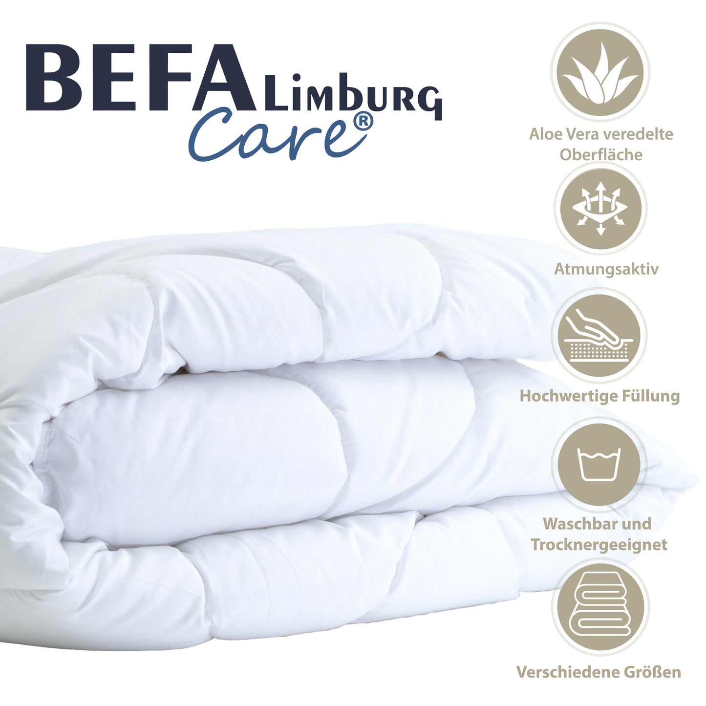 Mikrofaser Bettdecke mit Aloe Vera - Winterdecke - Detailansicht | BEFA Limburg