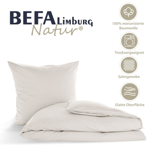 Bild 1 in Galerieansicht laden. Bettwäsche Made in Germany - Weiß - Seitenansicht | BEFA Limburg