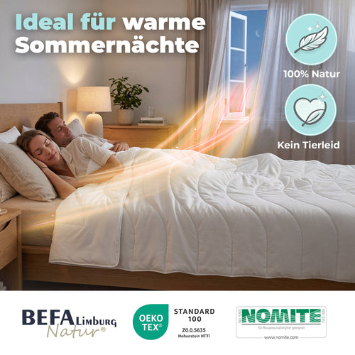 Bild 1 in Galerieansicht laden. BEFA NATUR Wildseidendecke Sommer – 100% Wildseide