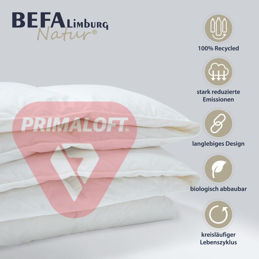 Primaloft Bio Bettdecke, 100% Primaloft Bio - Ganzjahreszeiten - Füllung | BEFA Limburg