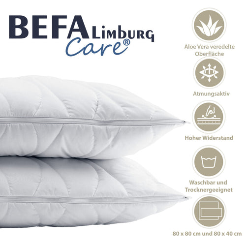 Bild 1 in Galerieansicht laden. Mikrofaser Kopfkissen mit Aloe Vera - Seitenansicht | BEFA Limburg
