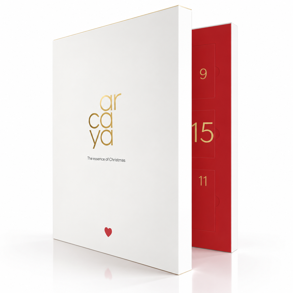 arcaya Ampullen Adventskalender 2026 Edition Rot – exklusiver Beauty Adventskalender mit Wirkstoffampullen Made in Germany