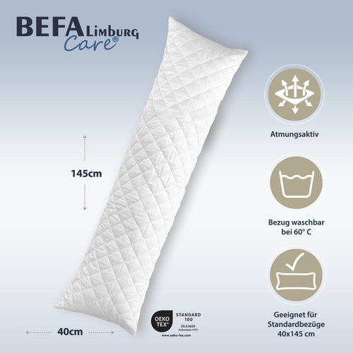 Bild 1 in Galerieansicht laden. Seitenschläferkissen 40x145 / Schwangerschaftskissen / Extra Fest - Detailansicht | BEFA Limburg
