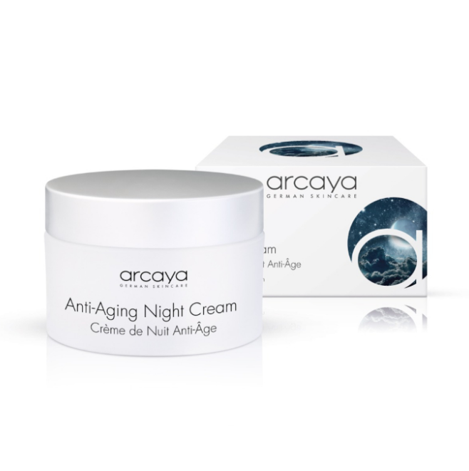 arcaya Anti-Aging Night Cream Nachtcreme mit Vitamin A und Ceramiden, 100 ml