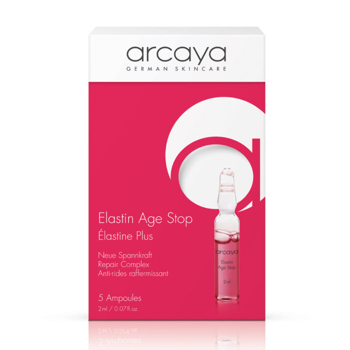 arcaya Elastin Age Stop Ampullen – Glättende Anti-Aging-Pflege für reife Haut, 5 × 2 ml
