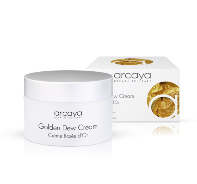 arcaya Golden Dew Cream Gesichtscreme mit Goldpartikeln, 100 ml