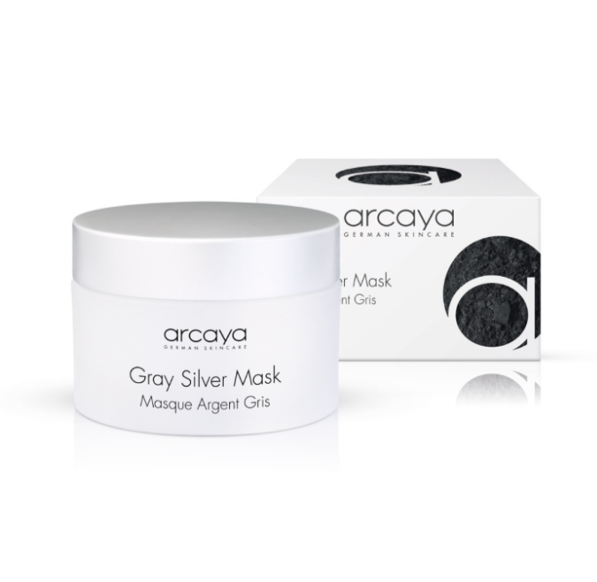 arcaya Gray Silver Mask Gesichtsmaske mit Bambus-Aktivkohle und Silber, 100 ml