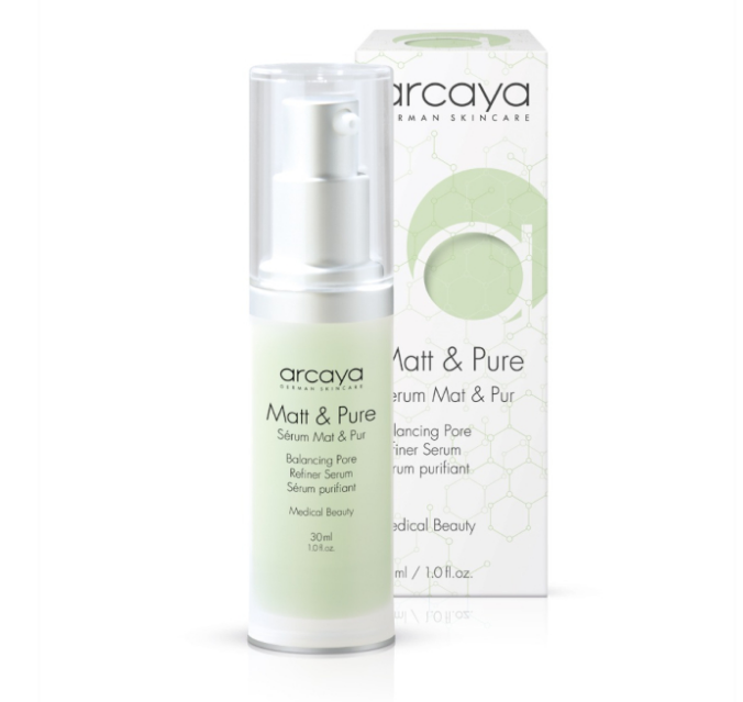 arcaya Matt & Pure Serum für ölige, zu Unreinheiten neigende Haut, 30 ml