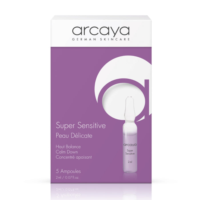 arcaya Super Sensitive Ampullen – Beruhigende Pflege für empfindliche Haut, 5 × 2 ml
