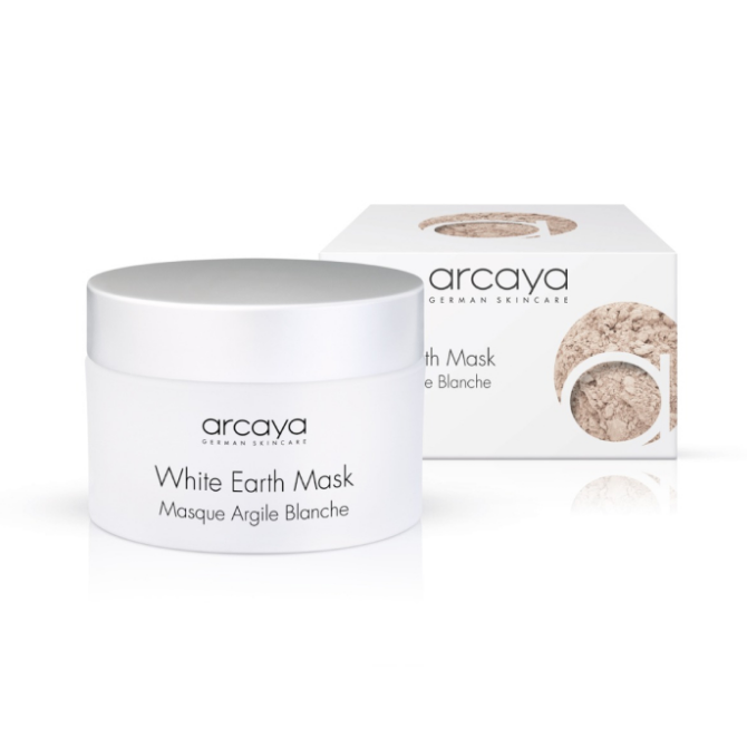 arcaya White Earth Mask Gesichtsmaske mit Kaolin und Meersalz, 100 ml