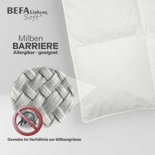 Bild 1 in Galerieansicht laden. Federdecke - 90% Federn, Winterdecke - Etikett | BEFA Limburg