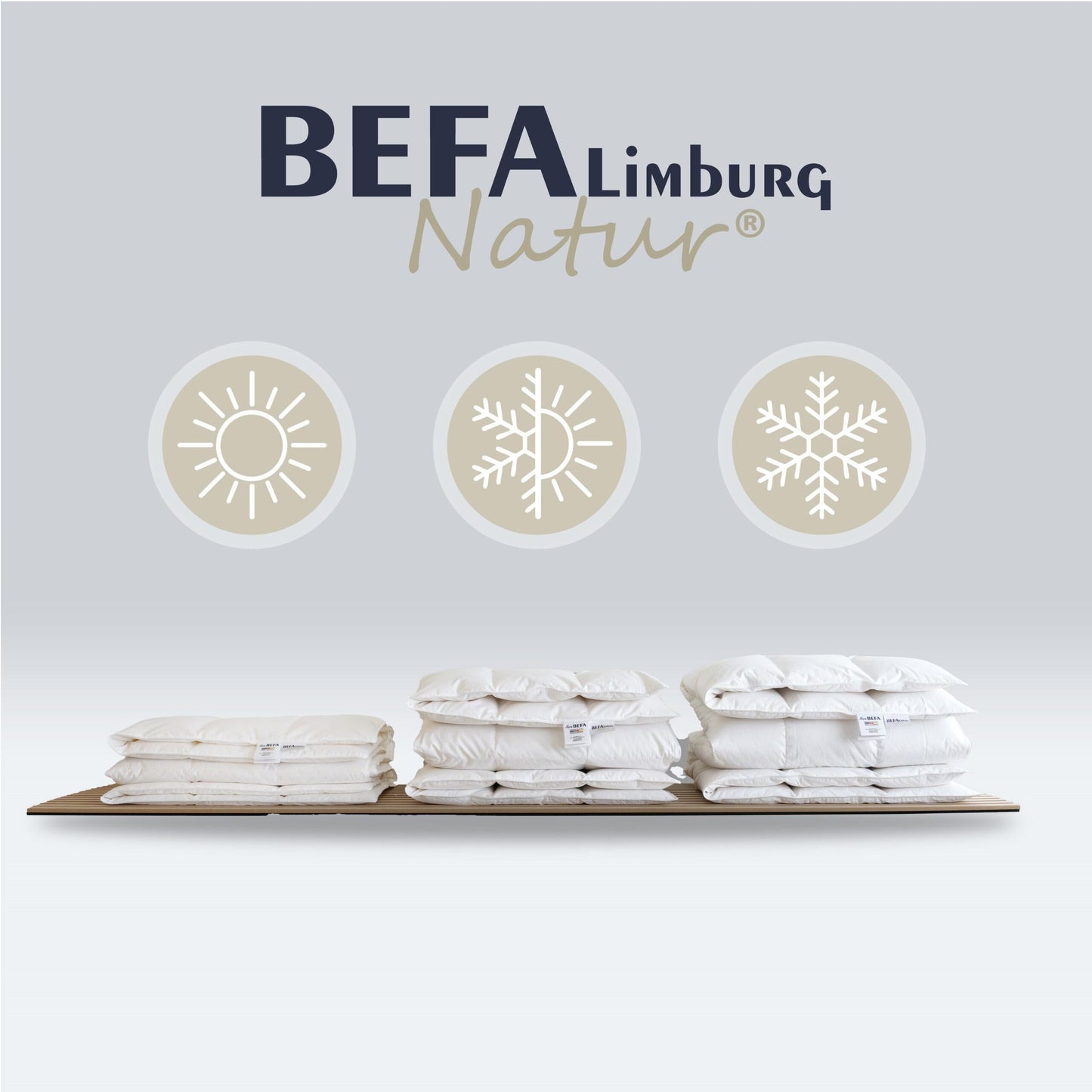 Daunendecke – 60% Daune, Winterdecke - Seitenansicht | BEFA Limburg