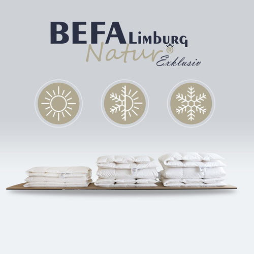 Bild 1 in Galerieansicht laden. Tencel Daunendecke - 90% Daune, Sommerdecke - Füllung | BEFA Limburg