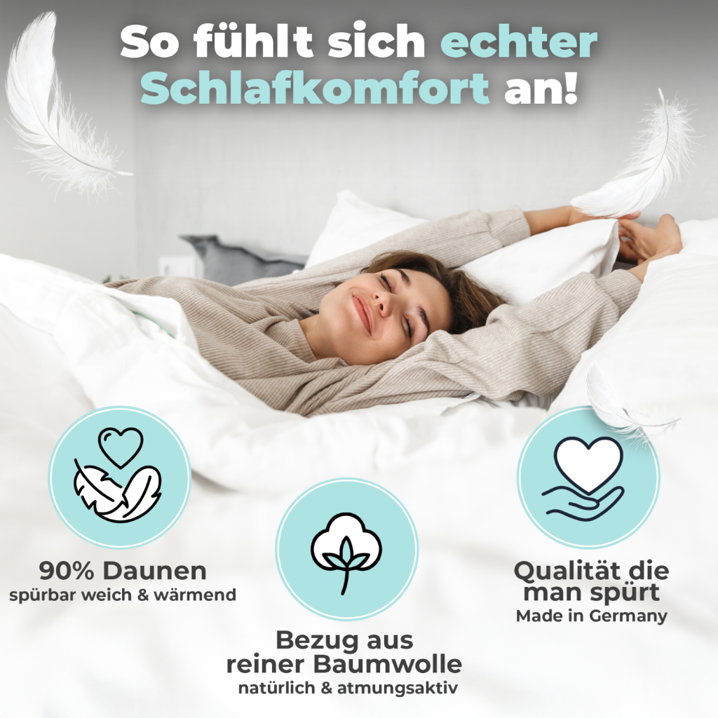 Daunendecke – 90% Daune, Winterdecke - Detailansicht | BEFA Limburg